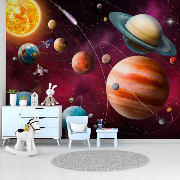 Błękitna planeta w kosmosie Fototapeta Błękitna planeta w kosmosie