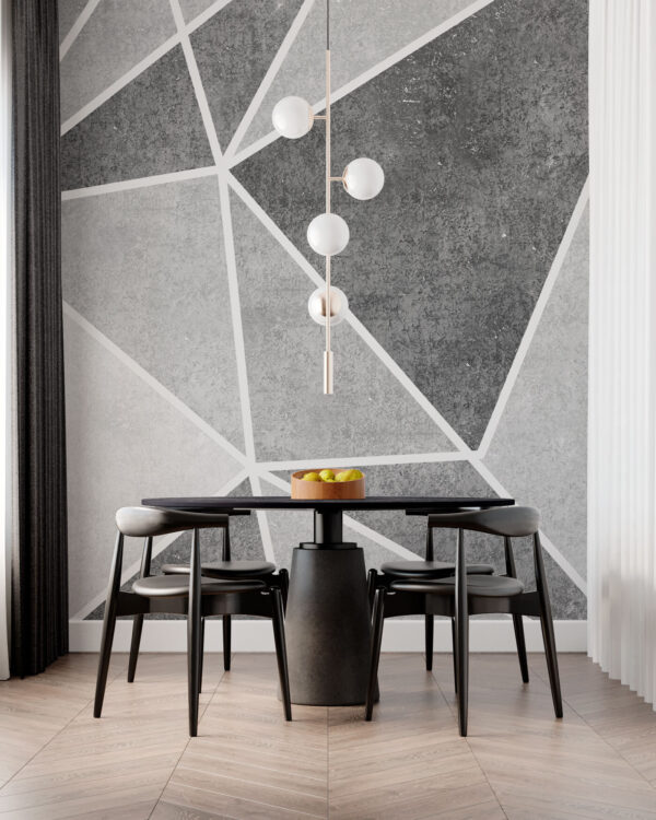 Fototapeta Wzory geometryczne w skali szarości