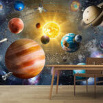 Fototapeta Planeta Ziemia i Księżyc