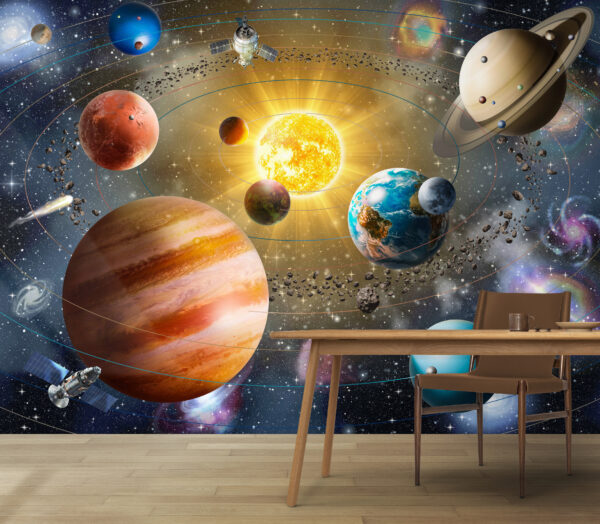 Fototapeta Fototapeta Planeta Ziemia i Księżyc (SKU: u97222)