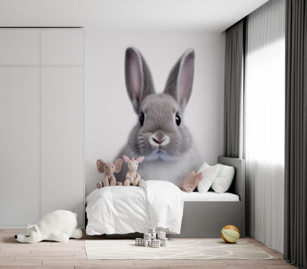 Uroczy króliczek z miękkim futerkiem Fototapeta Uroczy króliczek z miękkim futerkiem