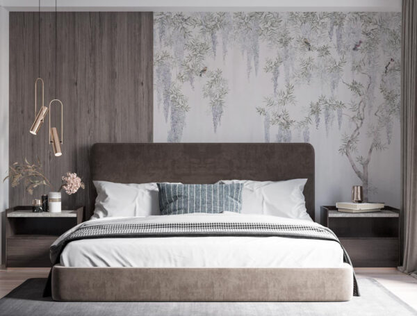 Fototapeta Ptak na białej powierzchni