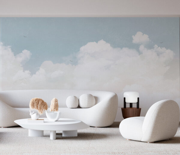 Fototapeta Biała chmura na niebie