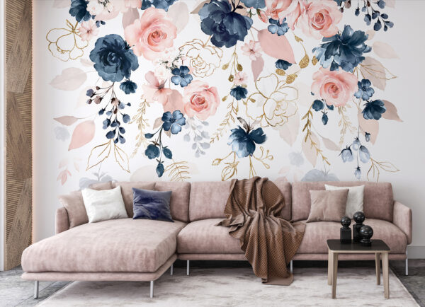 Fototapeta Kwiatowa elegancja w delikatnych pastelach