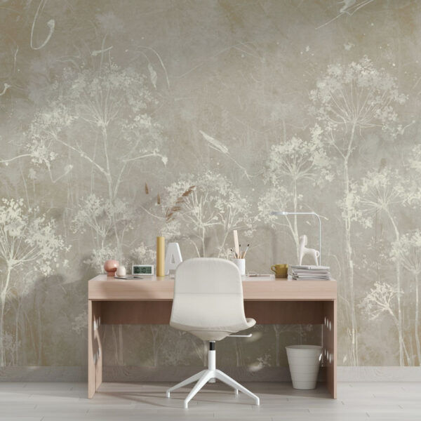 Fototapeta Fototapeta Delikatny kwiatowy wzór na teksturowanym tle (SKU: u96551v2)