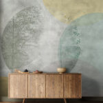 Fototapeta Delikatne odcienie z abstrakcyjnymi kształtami natury