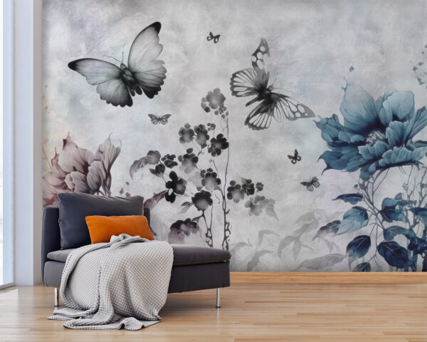 Motyl latający w powietrzu Fototapeta Motyl latający w powietrzu