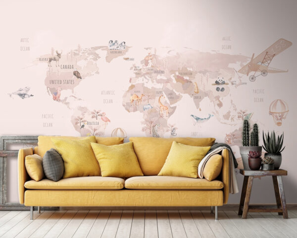 Mapa świata Fototapeta Mapa świata