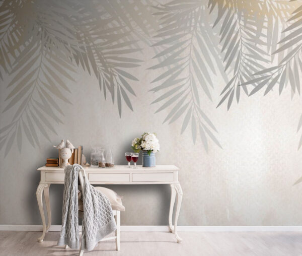 Fototapeta Cień liści na ścianie