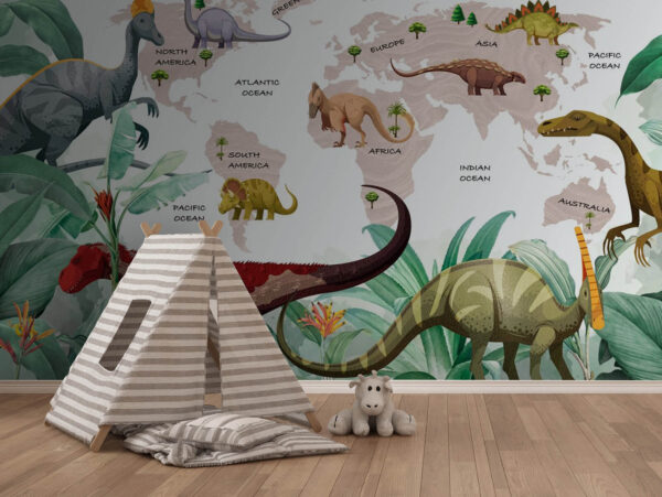 Karykatura dinozaura Fototapeta Karykatura dinozaura