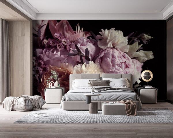 Fototapeta Delikatne kwiaty w łagodnych odcieniach