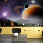 Fototapeta Planety i gwiazdy w kosmosie