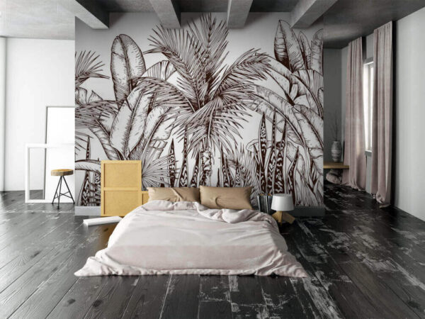 Wall murals Group of palm trees Fototapeta Wall murals Group of palm trees