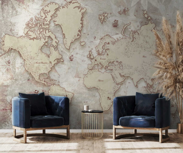 Fototapeta Fototapeta Mapa Ameryki Południowej (SKU: u50403)