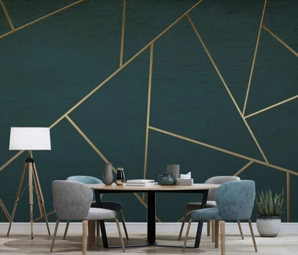 Geometryczne linie na ciemnym, teksturowanym tle Fototapeta Geometryczne linie na ciemnym, teksturowanym tle