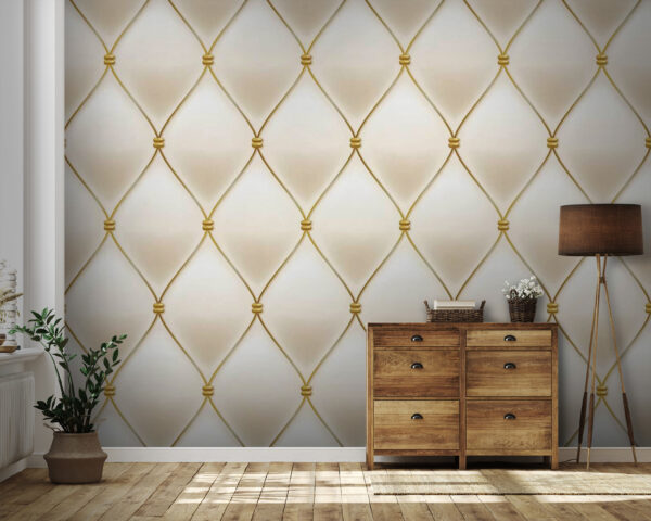 Elegancka faktura materiału z diamentowym wzorem Fototapeta Elegancka faktura materiału z diamentowym wzorem