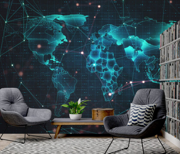 Mapa świata Fototapeta Mapa świata