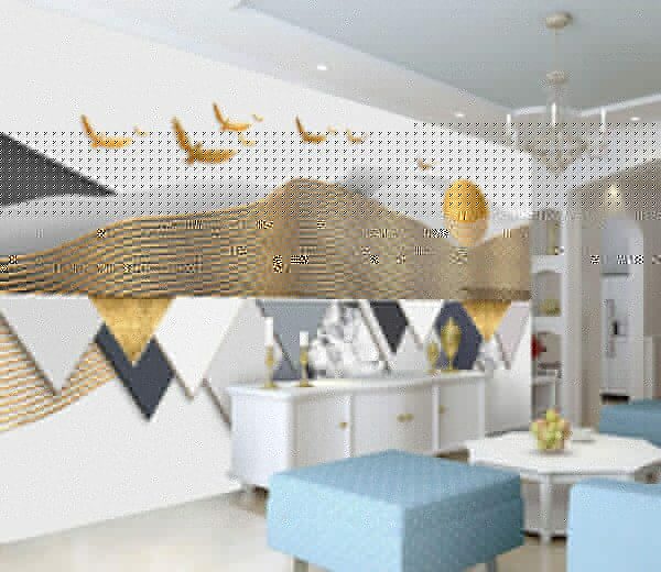 Fototapeta Tapeta z ptakami lecącymi po niebie