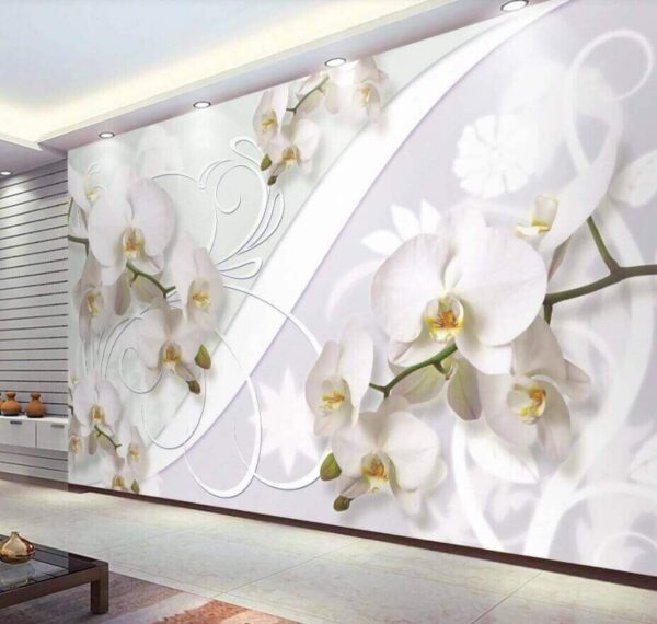 Delikatne orchidee na miękkim tle Fototapeta Delikatne orchidee na miękkim tle