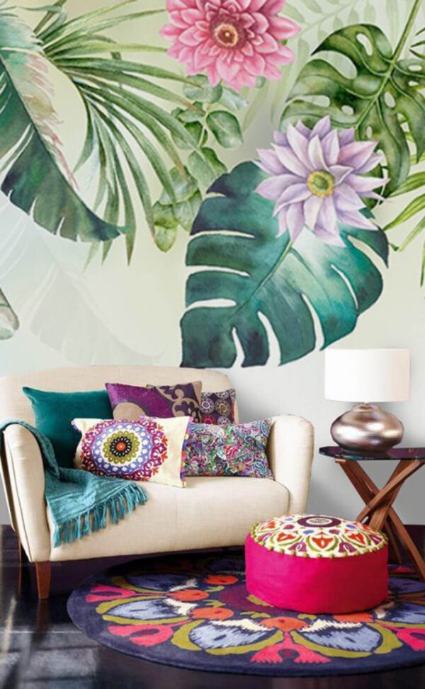 Fototapeta Kwiatowe piękno w żywych kolorach