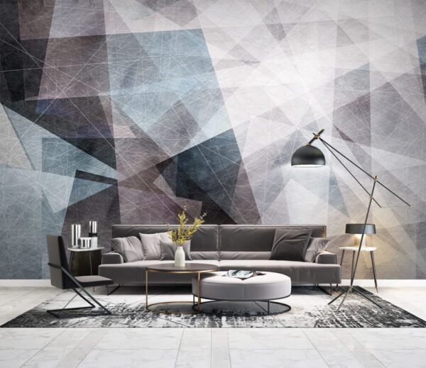 Abstrakcyjny wzór geometryczny w skali szarości Fototapeta Abstrakcyjny wzór geometryczny w skali szarości