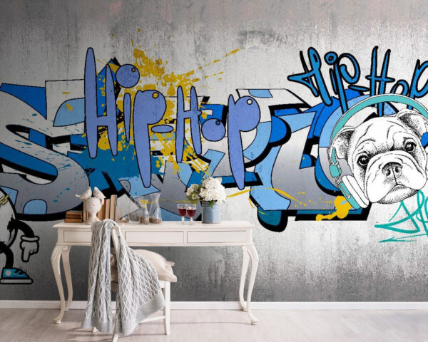 Graffiti na ścianie Fototapeta Graffiti na ścianie