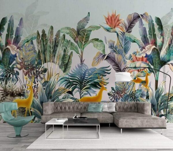 Grupa roślin i zwierząt Fototapeta Grupa roślin i zwierząt