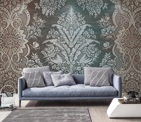 Wyświetlany skomplikowany wzór kwiatowy Fototapeta Wyświetlany skomplikowany wzór kwiatowy