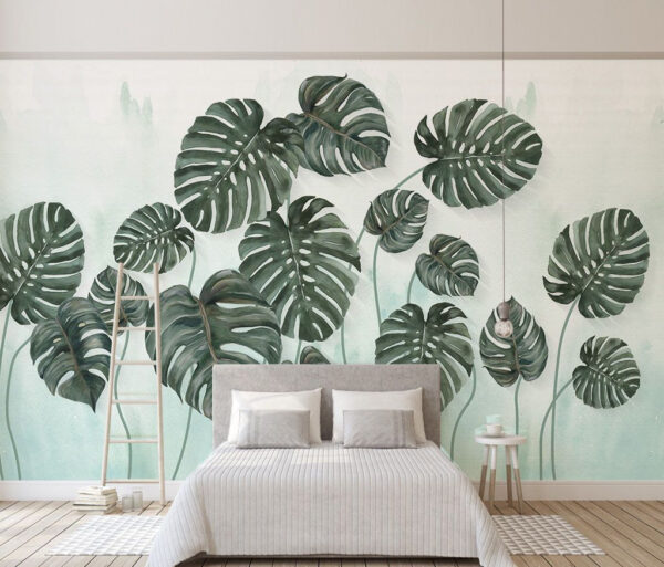 Grupa liści na białym tle Fototapeta Grupa liści na białym tle