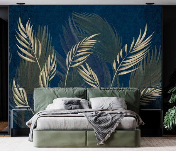 Inspirowany naturą wzór w liście Fototapeta Inspirowany naturą wzór w liście