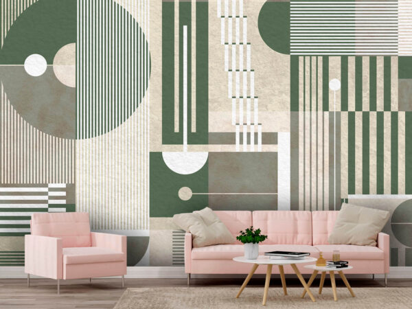 Wzór geometrycznych kształtów i linii Fototapeta Wzór geometrycznych kształtów i linii
