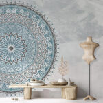 Fototapeta Niebiesko-szara mandala