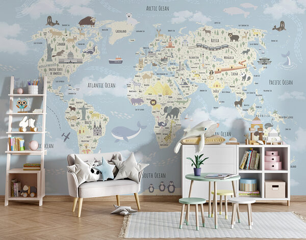 Mapa świata Fototapeta Mapa świata