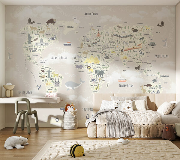 Mapa świata Fototapeta Mapa świata