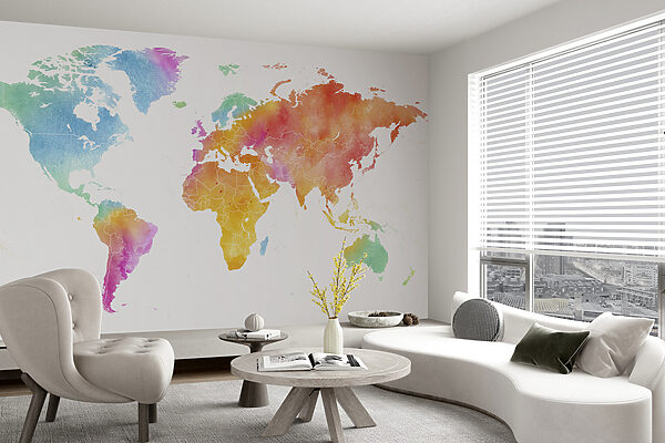 Mapa świata Fototapeta Mapa świata
