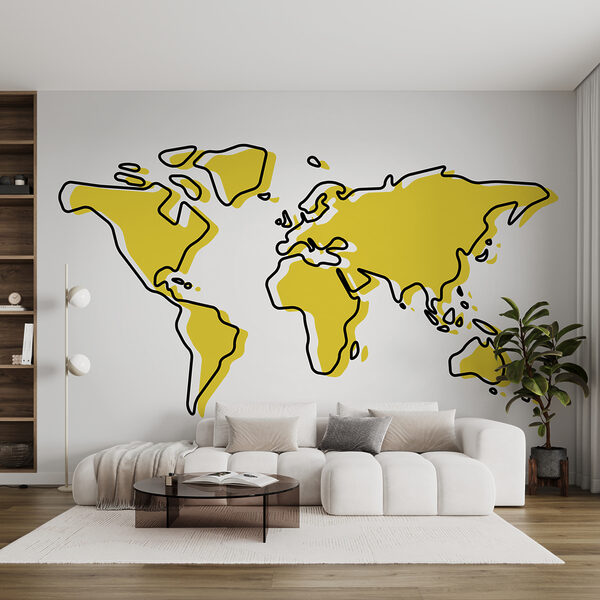 Mapa świata Fototapeta Mapa świata