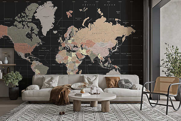 Mapa świata Fototapeta Mapa świata