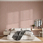 Fototapeta Abstrakcyjny wzór łuku w kolorze beżowym