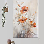 Obraz Delikatne pomarańczowe kwiaty w rozkwicie