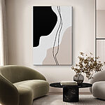 Obraz Czarno-biały obraz kobiecej twarzy