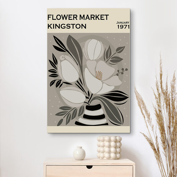 Obraz Vintage floral art, Kingston 1971 (SKU: s37263) Obraz Obraz Vintage floral art, Kingston 1971 (SKU: s37263)