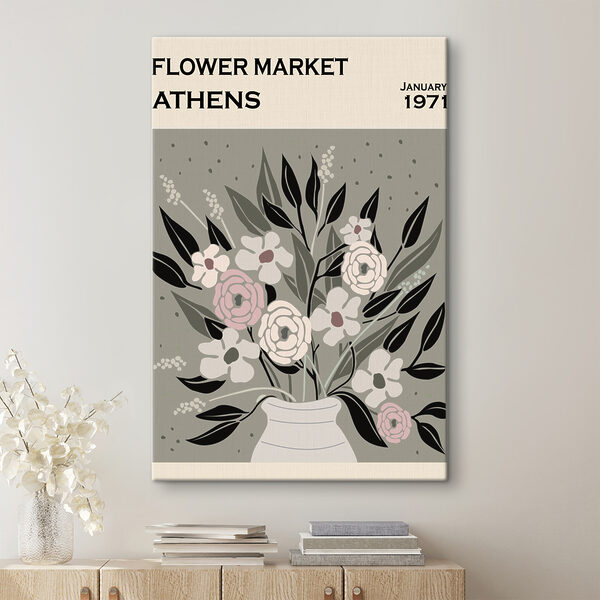 Ilustracja kwiatów w stylu vintage z Aten Obraz Ilustracja kwiatów w stylu vintage z Aten