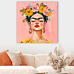 Obraz Obraz przedstawiający kobietę z kwiatami we włosach