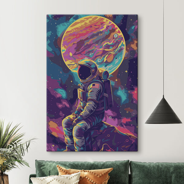 Astronauta w kosmosie Obraz Astronauta w kosmosie