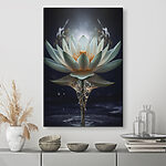 Obraz Promienny lotos wynurzający się z wody