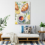 Obraz Akwarela przedstawiająca filiżankę herbaty