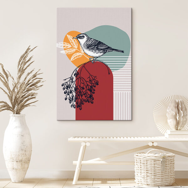 Obraz Ptak na gałęzi