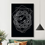 Obraz Czarno-biały rysunek węża