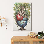 Obraz Ludzkie serce z czerwonymi żyłami