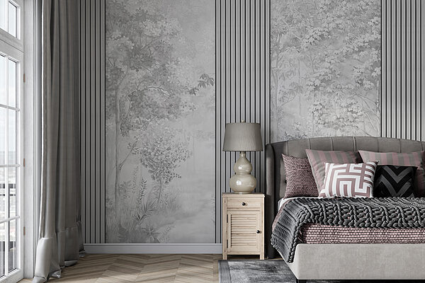 Fototapeta Fototapeta Drzewo z liśćmi i roślinami (SKU: w00670v3)